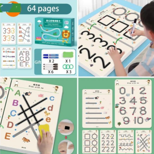 64 pages kids learning book (L)